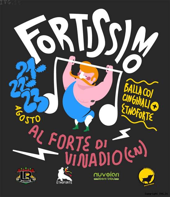 Fortissimo! Balla coi Cinghiali + Etnoforte a Forte di Vinadio 2014