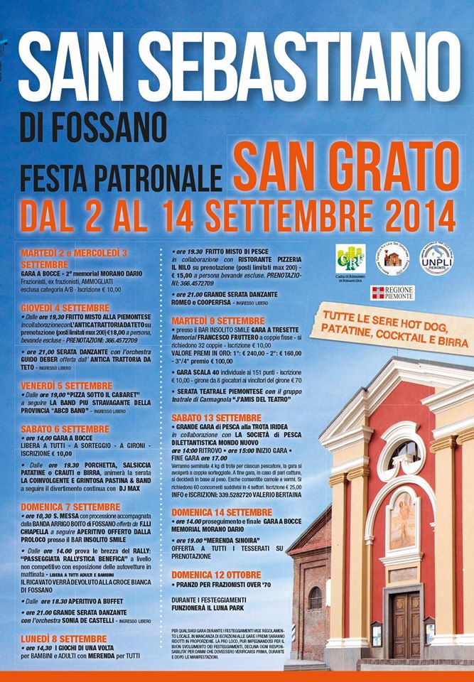 Festa di San Grato 2014 a San Sebastiano di Fossano
