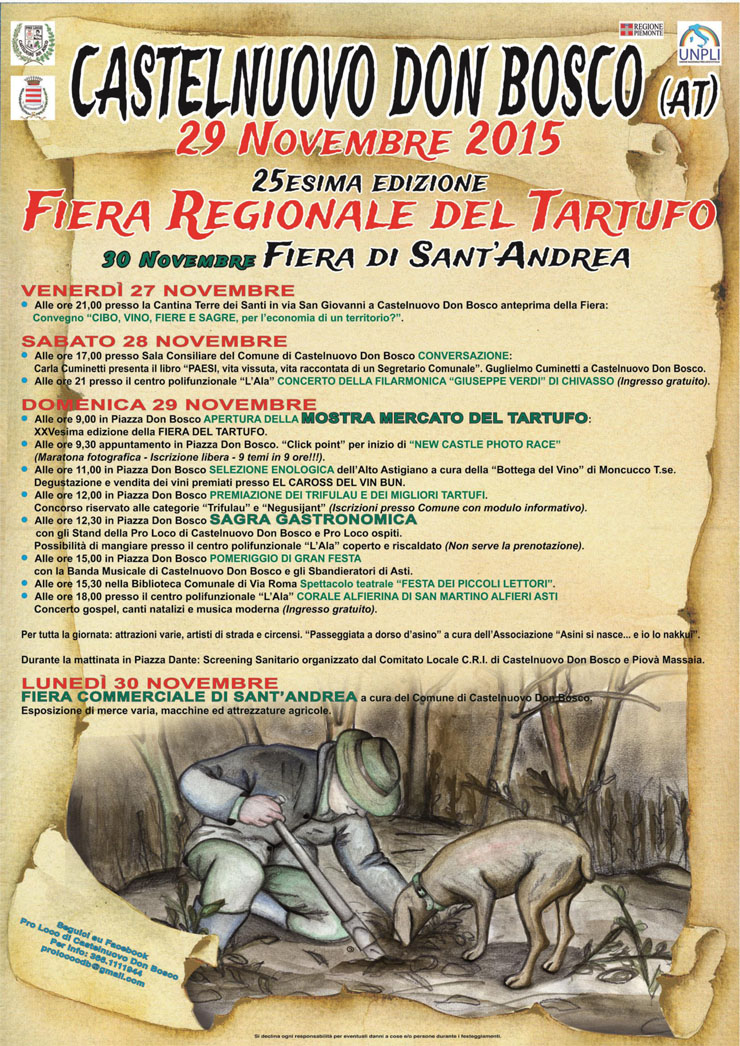 Fiera del Tartufo - Fiera di Sant'Andrea 2015 a Castelnuovo Don Bosco