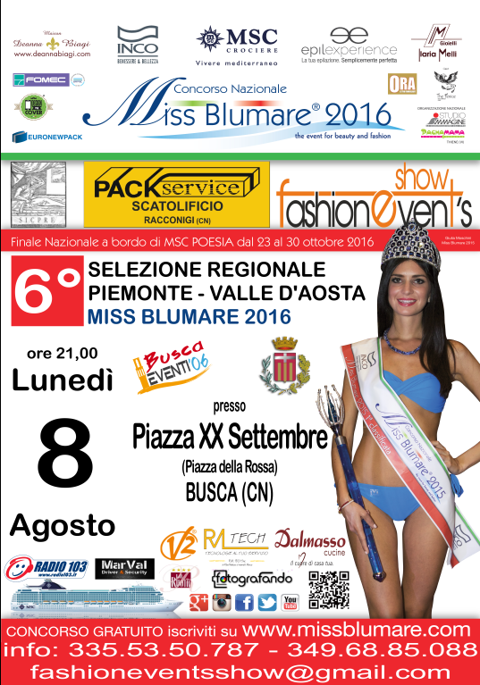 Miss Blumare 2016 a Busca