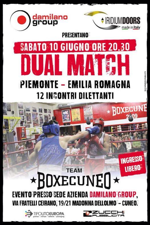 Dual Match Piemonte-Emilia Romagna di boxe a Cuneo