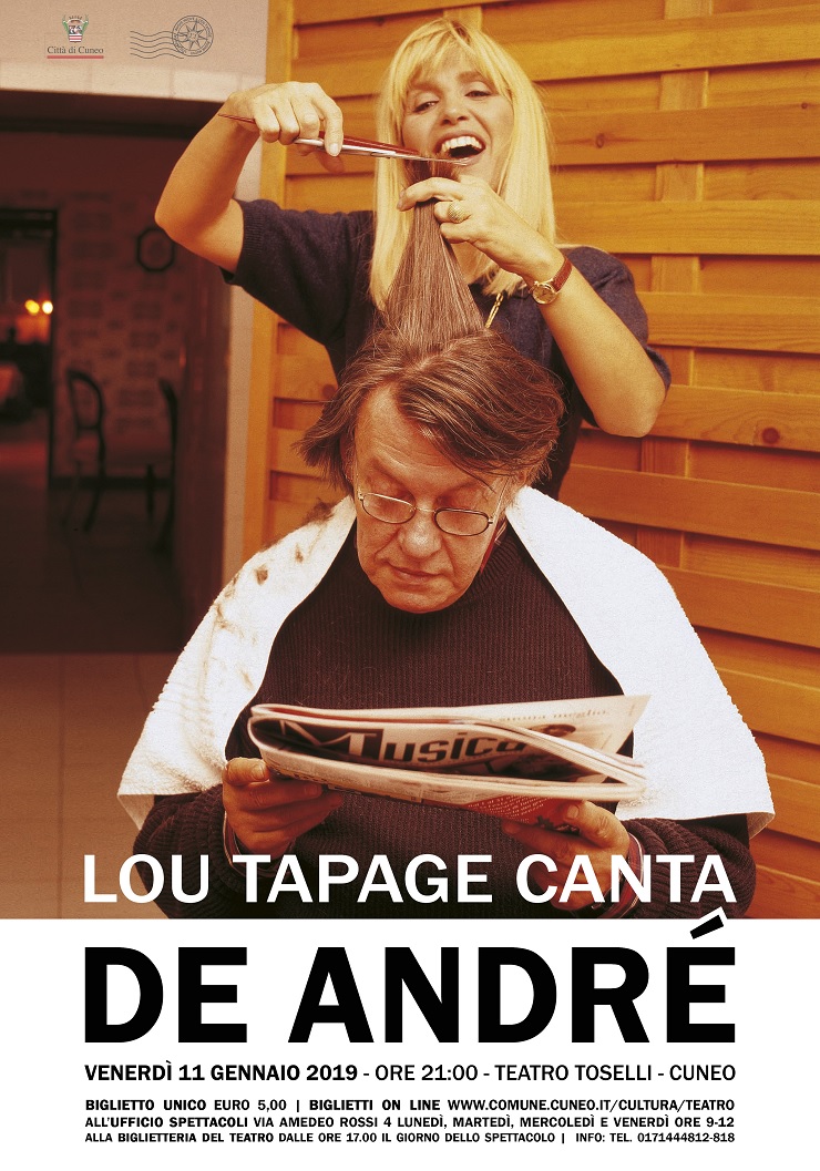 Cuneo: Lou Tapage canta De Andrè al Teatro Toselli