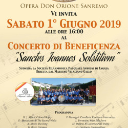 Don Orione Sanremo 1 Giugno Concerto
