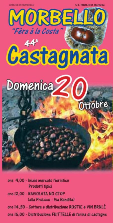 MORBELLO (AL): Castagnata 2019
