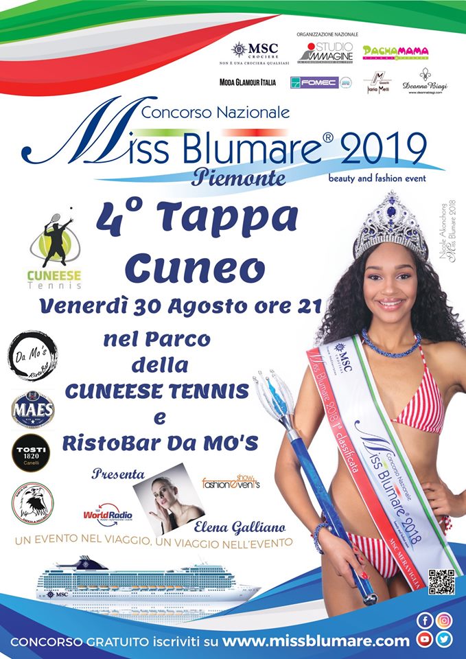 CUNEO: Miss Blumare Piemonte 2019