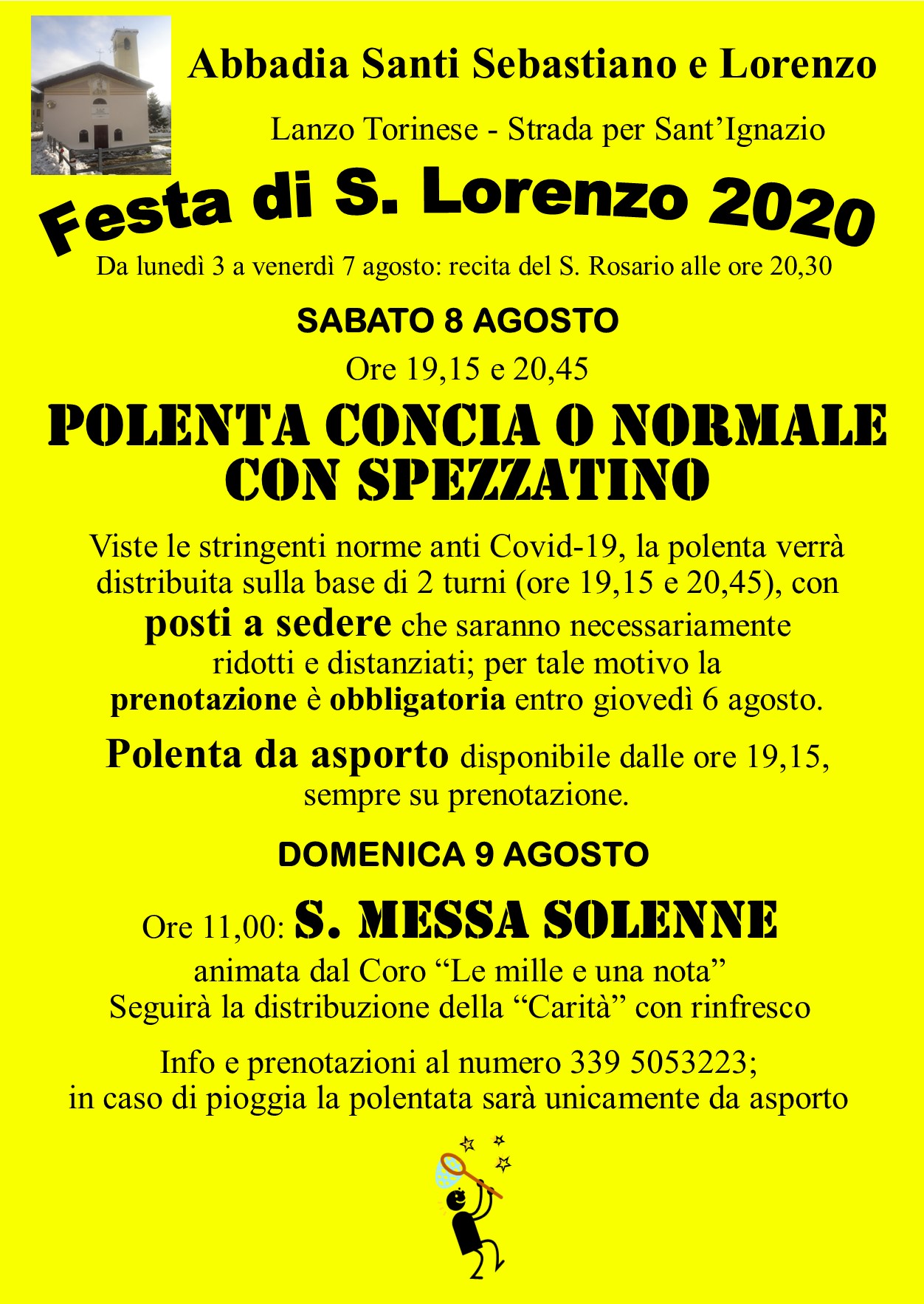 LANZO TORINESE (TO): Festa di San Lorenzo 2020