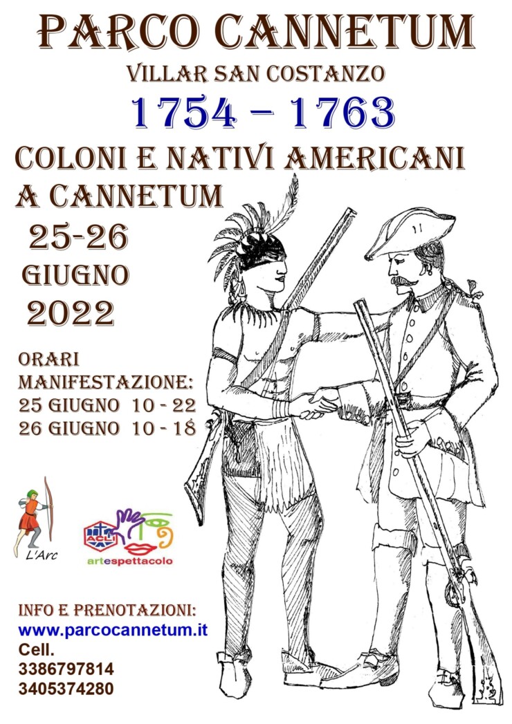 VILLAR SAN COSTANZO: "Nativi Americani e Coloni a Parco Cannetum"