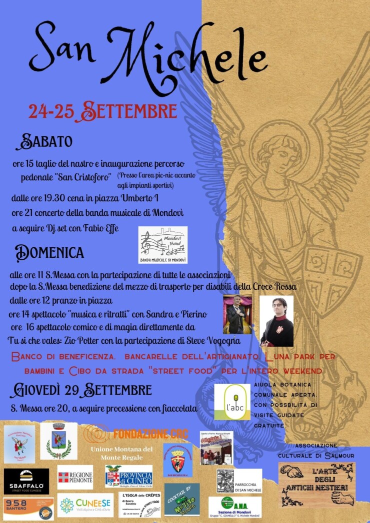 SAN MICHELE MONDOVI' (CN) - Festa patronale di San Michele Arcangelo 2022