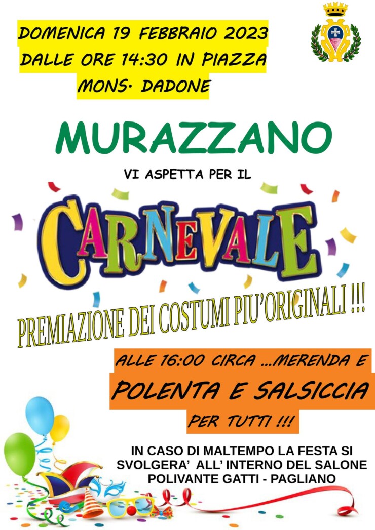 MURAZZANO: Carnevale di Murazzano 2023